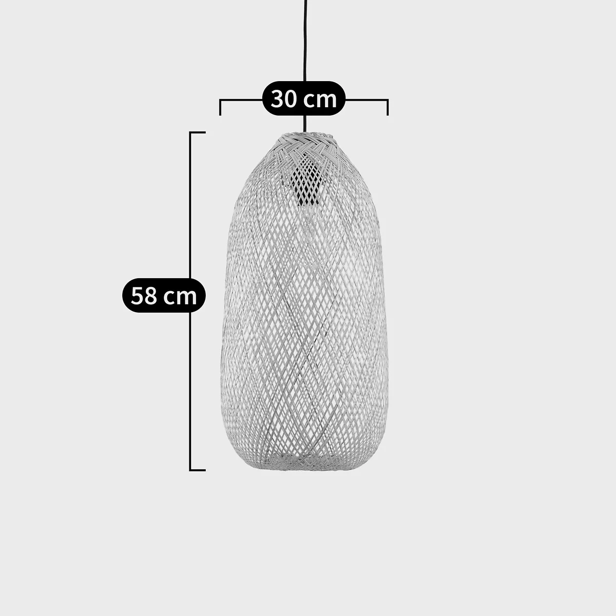 Ezia 30cm Diameter Bamboo Ceiling Light Shade – image 5