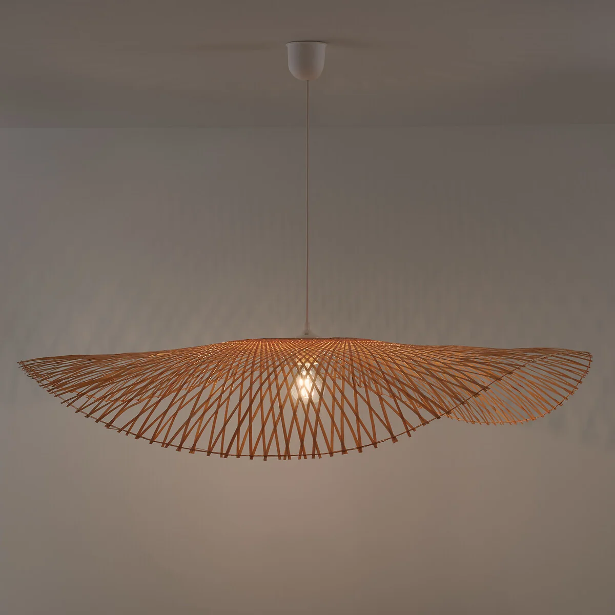 Ezia Lightweight 100cm Diameter Bamboo Ceiling Light Shade – image 3