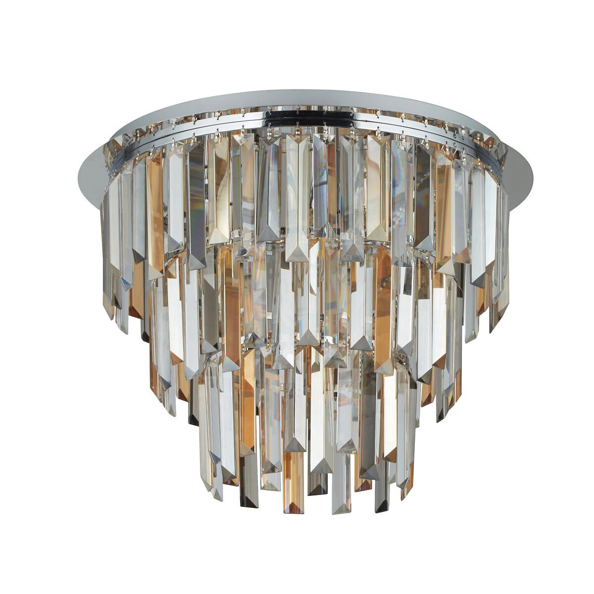 3 Tier Chrome and Glass Prisms Ceiling Light – image 2
