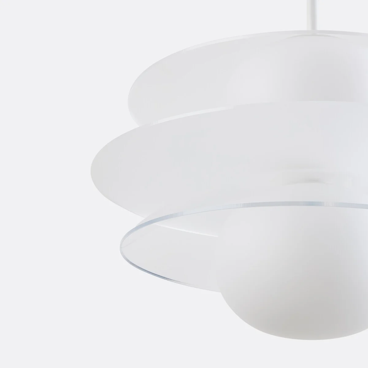 Okara Ceiling Light in Plexiglass and Opaline Glass – image 5
