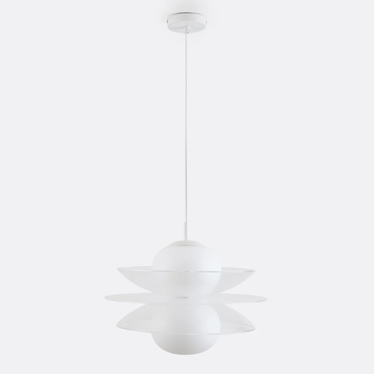 Okara Ceiling Light in Plexiglass and Opaline Glass – image 6