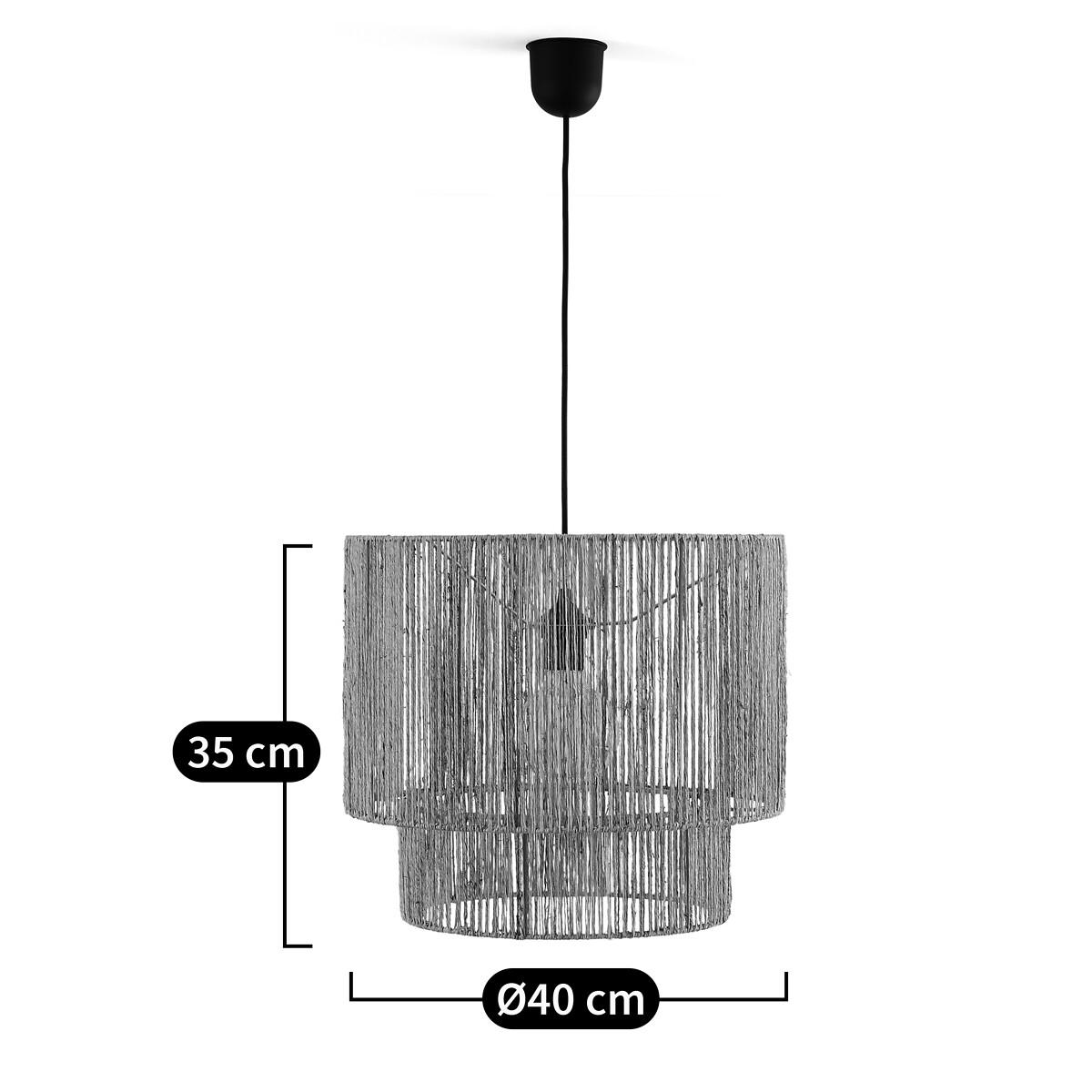 Yaku Double Layer Hemp Ceiling Light, Diameter 40cm – image 6