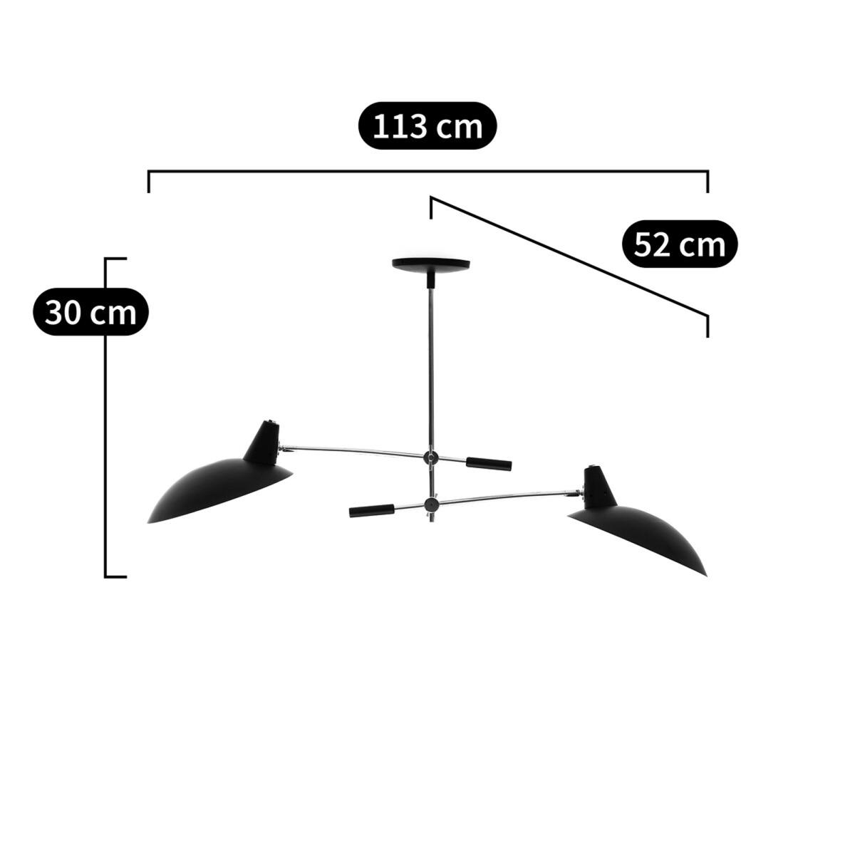 Rosella Metal Double Ceiling Light – image 4