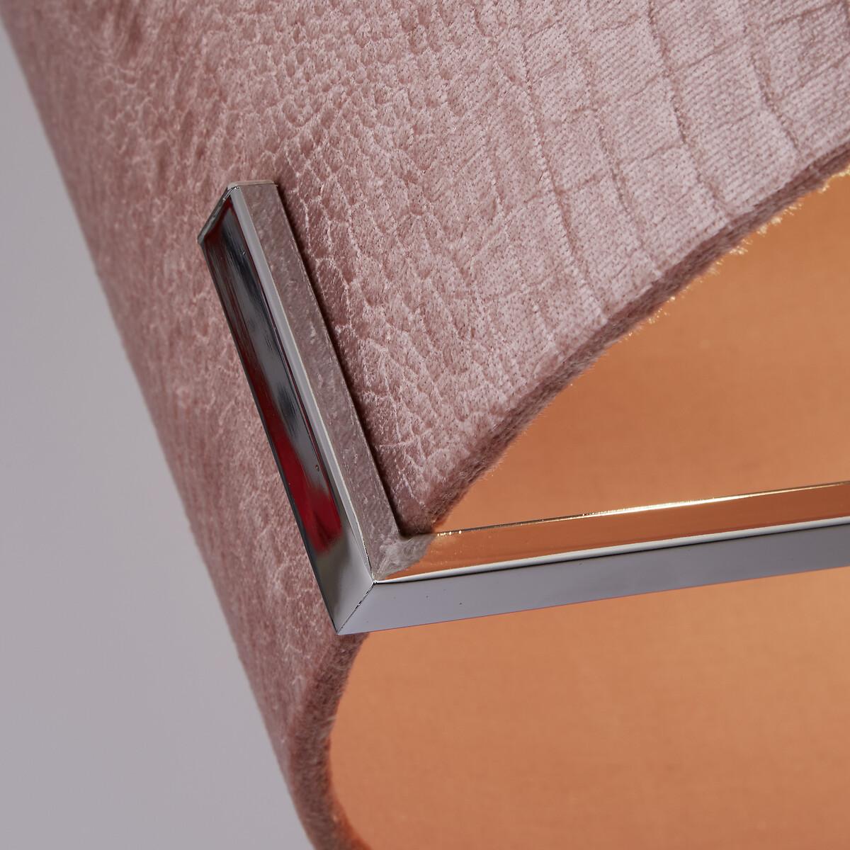 Blush Pink Velvet Fixed Ceiling Light – image 3