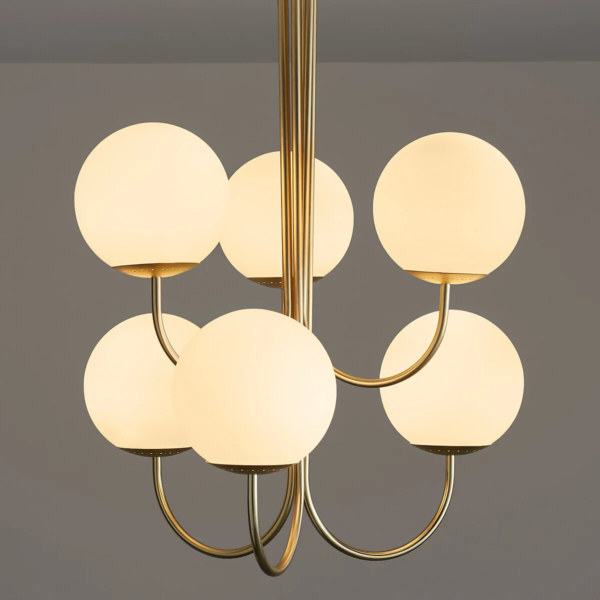 Moricio Opaline & Brass Ceiling Light – image 3