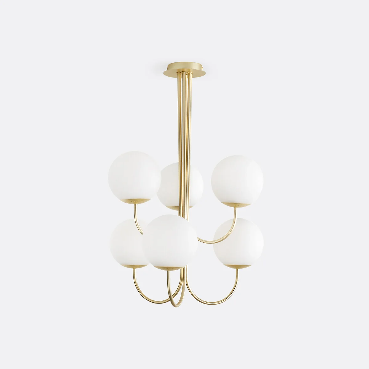 Moricio Opaline & Brass Ceiling Light – image 4