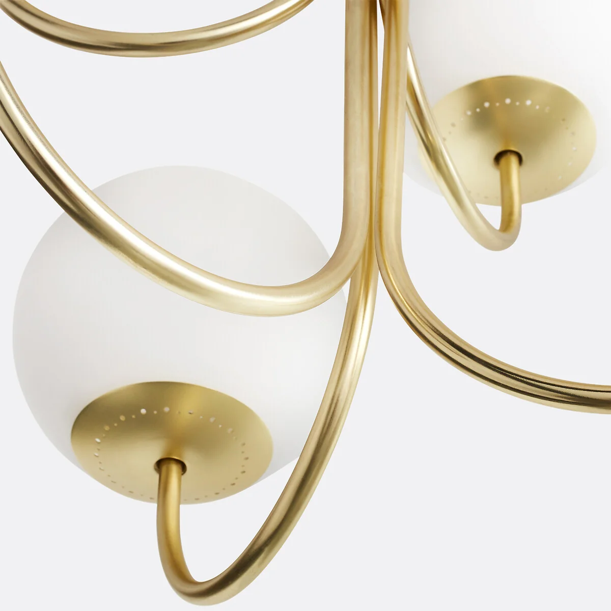 Moricio Opaline & Brass Ceiling Light – image 6