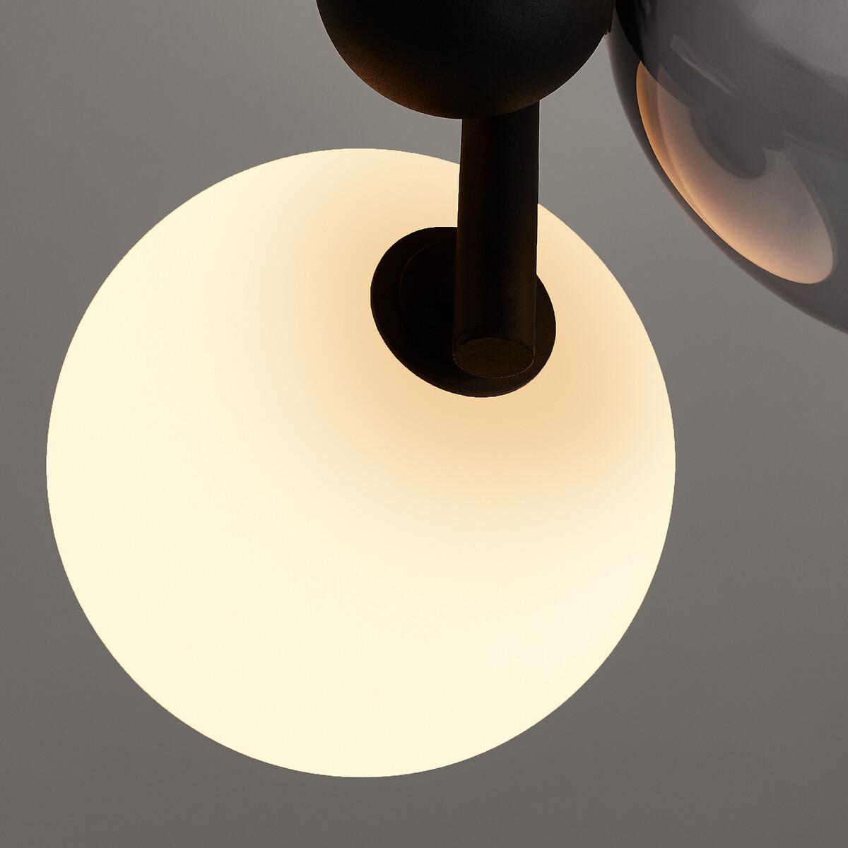 Bullesco Smoked Glass and Metal Pendant Ceiling Light – image 4