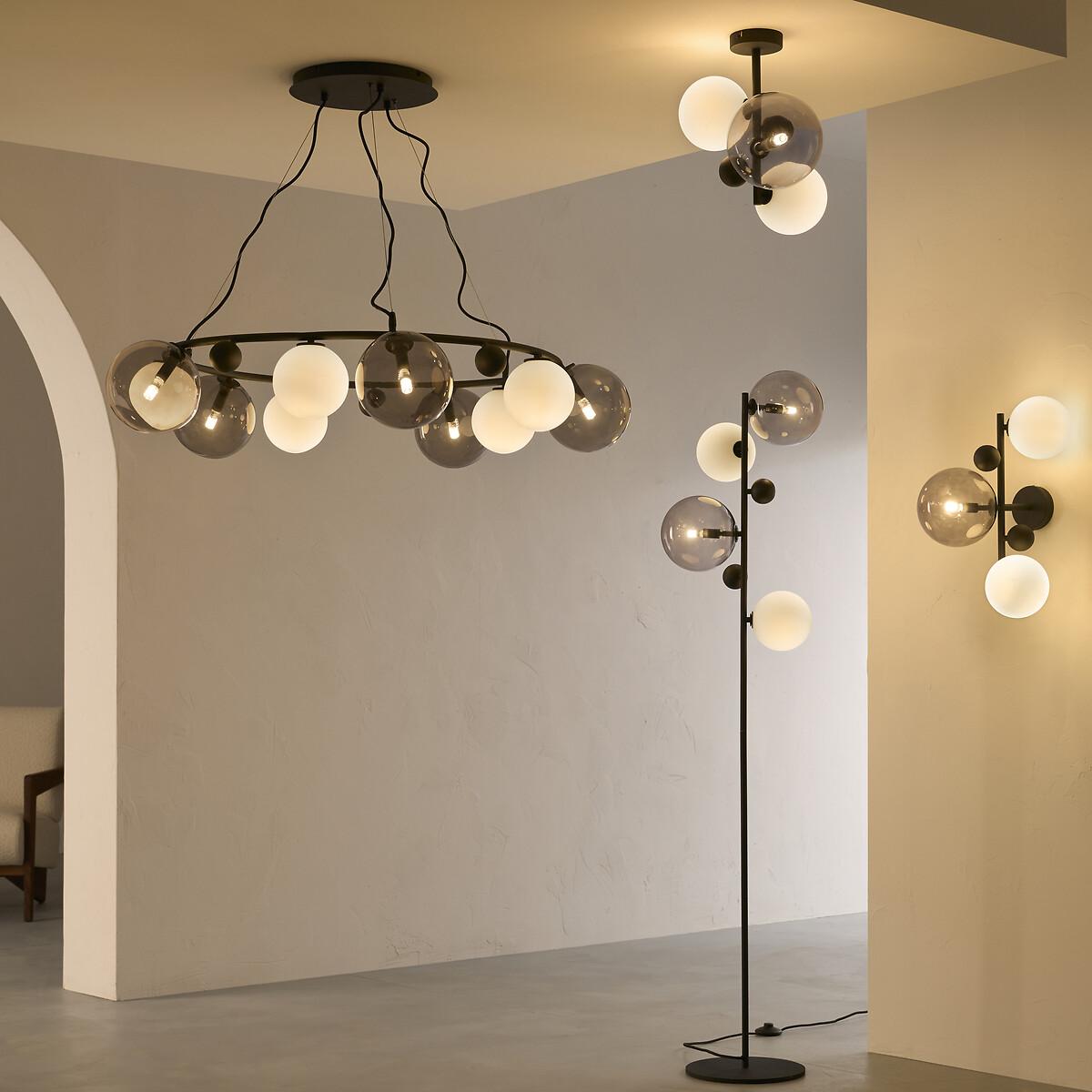 Bullesco Smoked Glass and Metal Pendant Ceiling Light – image 10