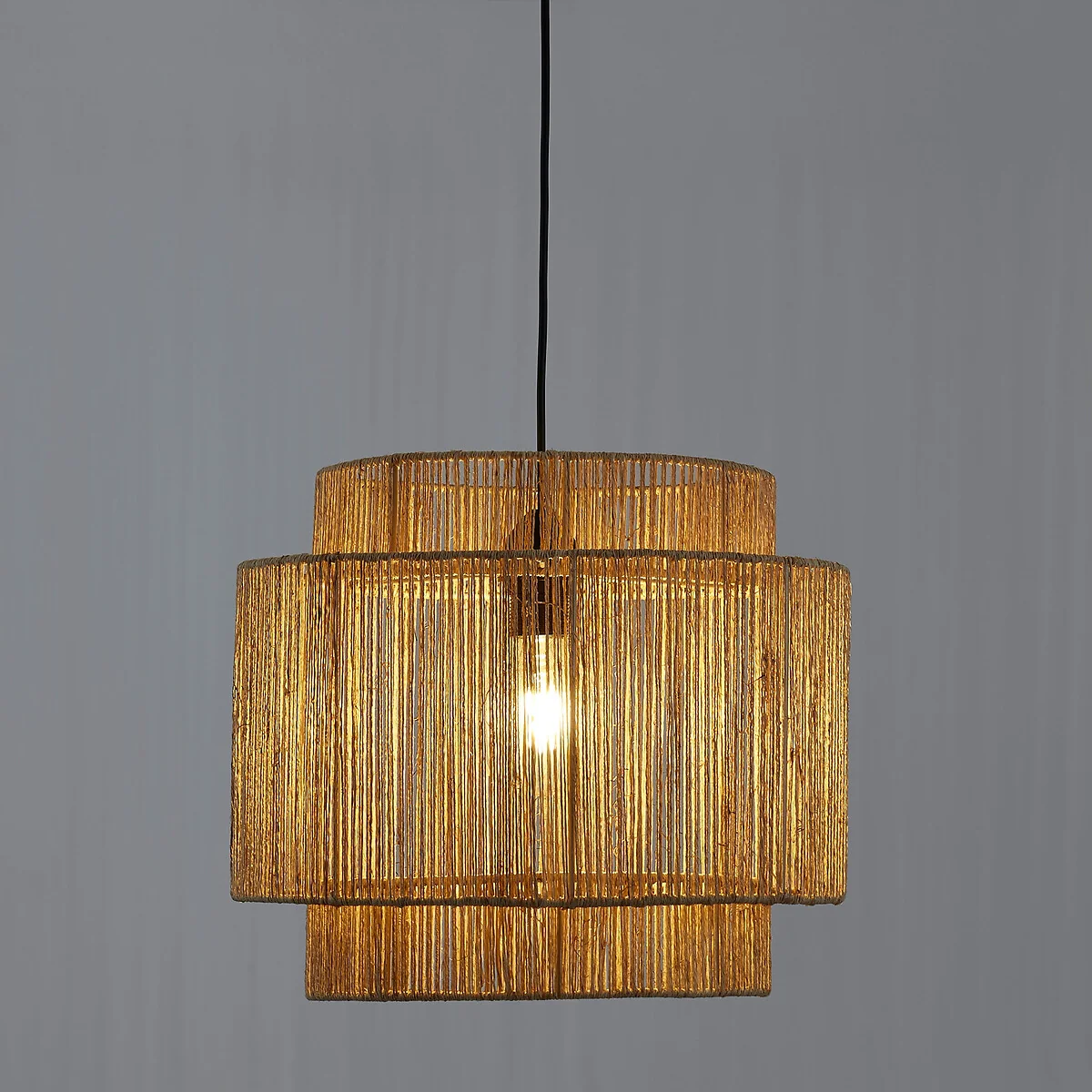 Yaku Double Layer Hemp Ceiling Light, Diameter 40cm – image 2