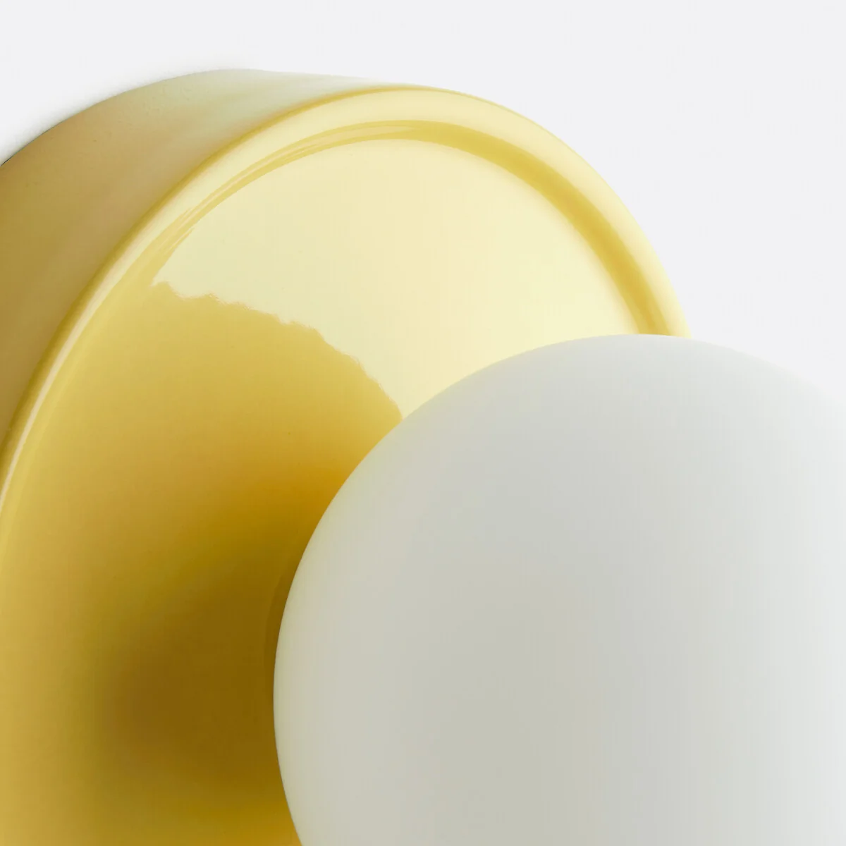 Holi Round Wall Or Ceiling Light in Ceramic and Opaline Glass, Diameter 16.8cm – image 6