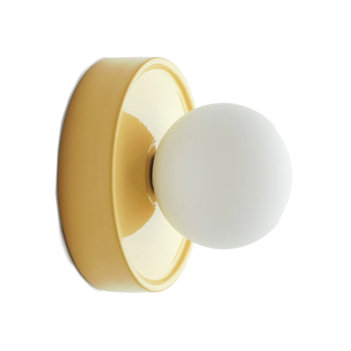 Holi Round Wall Or Ceiling Light in Ceramic and Opaline Glass, Diameter 16.8cm – image 1