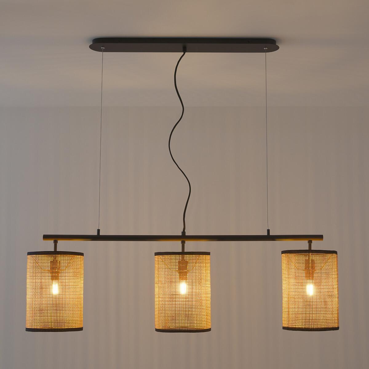 Cara Metal & Rattan Pendant Light – image 2