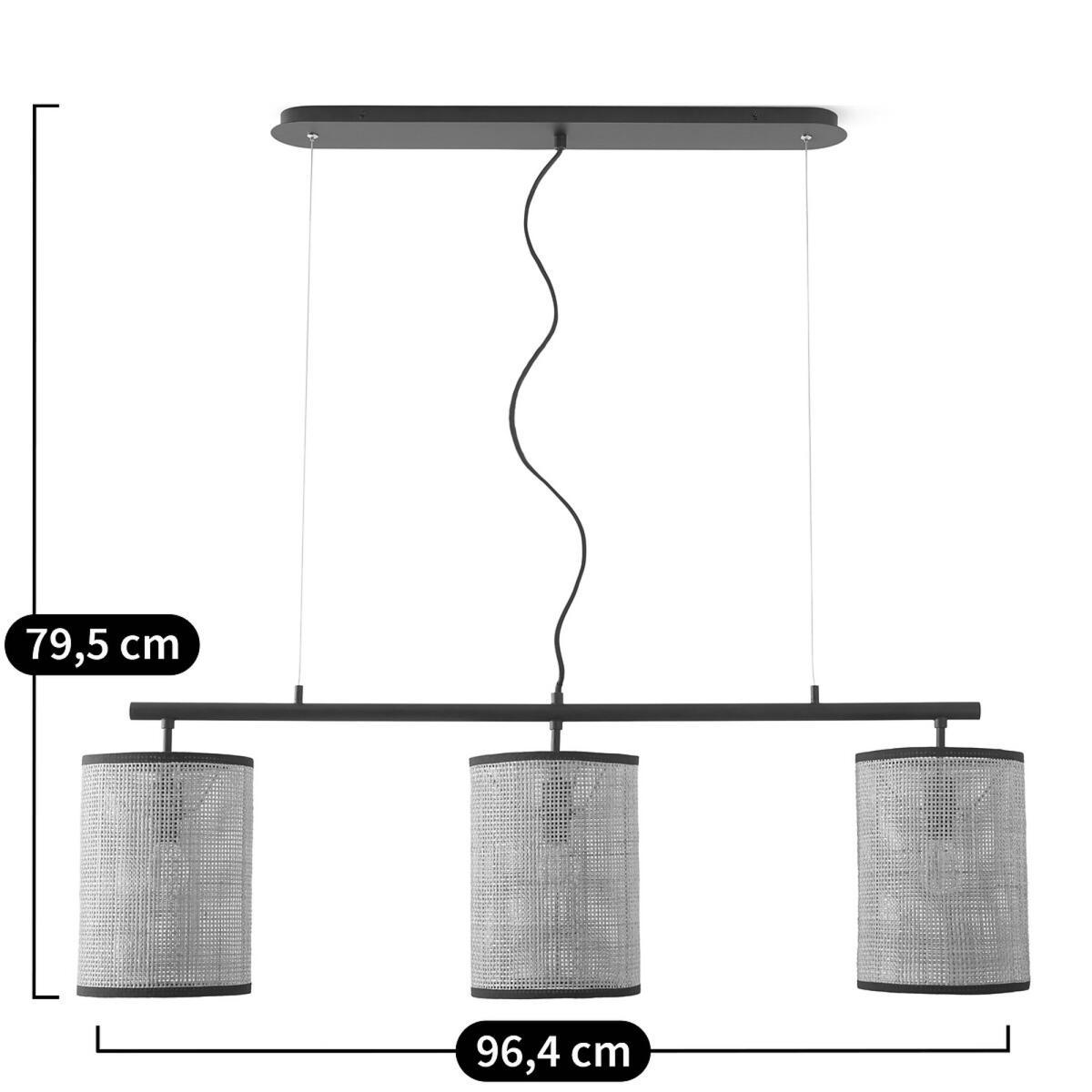 Cara Metal & Rattan Pendant Light – image 4
