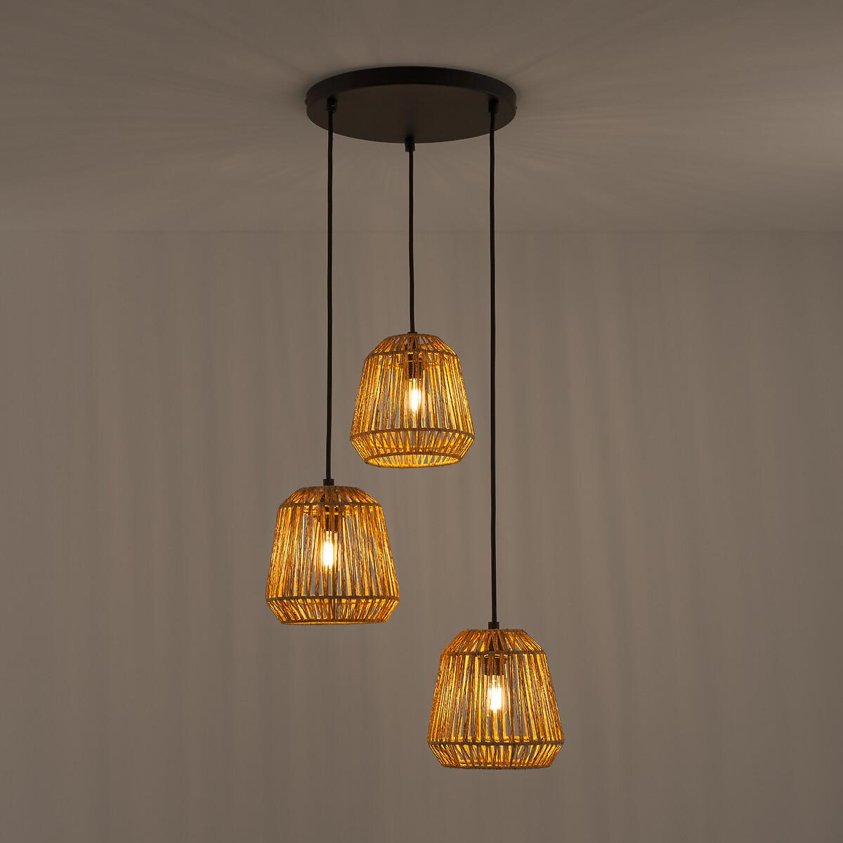 Yaku Metal and Hemp Cluster Ceiling Light – image 2