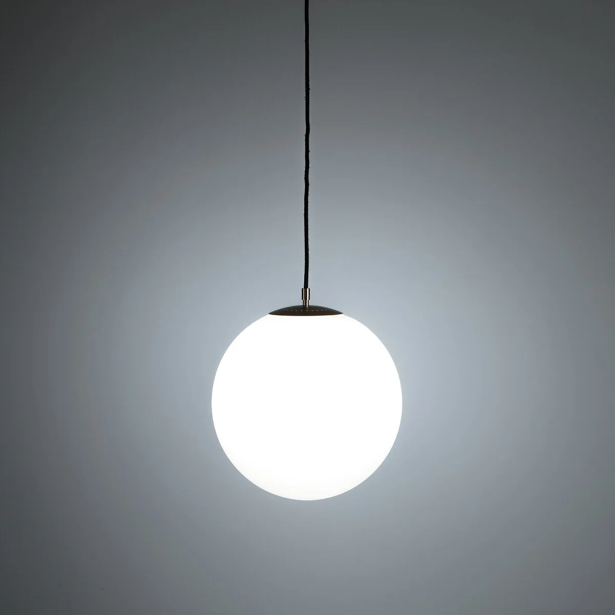 Moricio 30cm Diameter Opaline & Brass Globe Ceiling Light – image 3