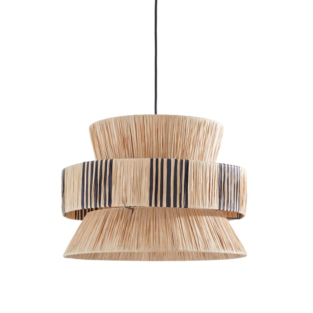 Rafita Triple Raffia 40cm Diameter Ceiling Light – image 2