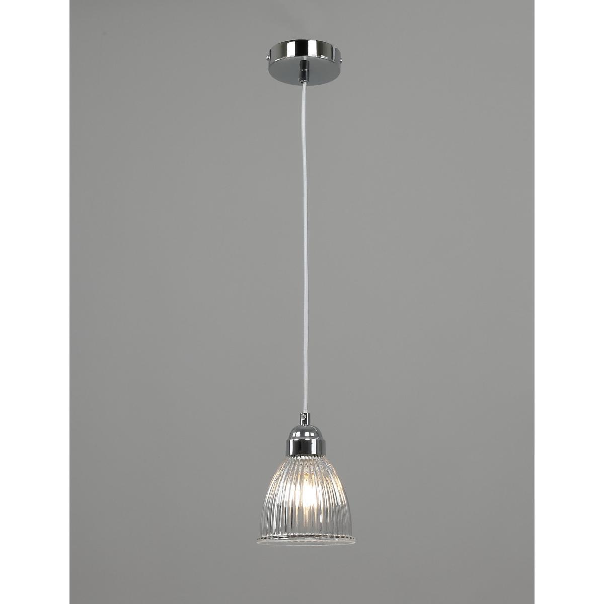 M&S Small Florence Pendant Light - Chrome, Chrome,Antique Brass – image 2