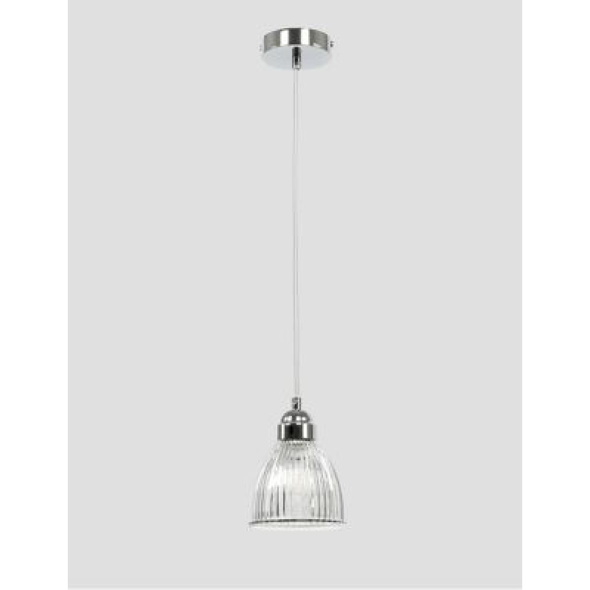M&S Small Florence Pendant Light - Chrome, Chrome,Antique Brass – image 1