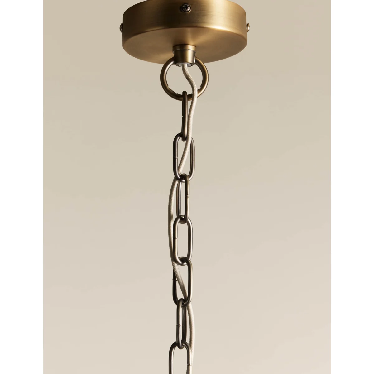 M&S Glass 3 Tier Square Pendant Light Brown – image 8