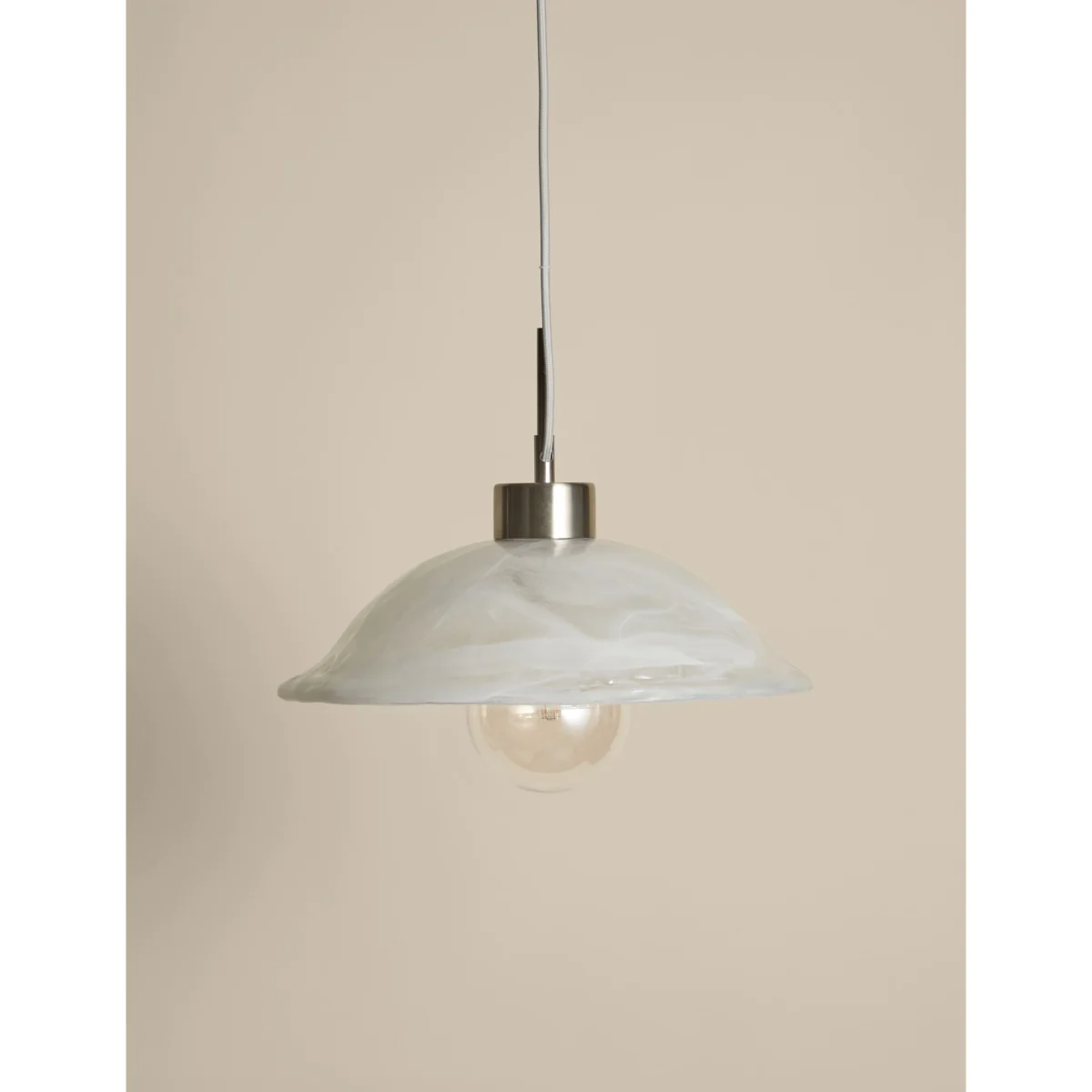 M&S Wavy Glass Pendant Light Brown – image 2