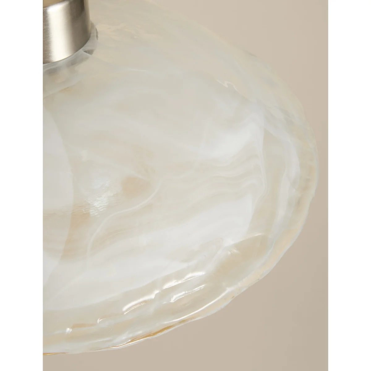 M&S Wavy Glass Pendant Light Brown – image 4