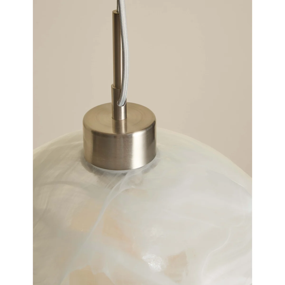 M&S Wavy Glass Pendant Light Brown – image 5
