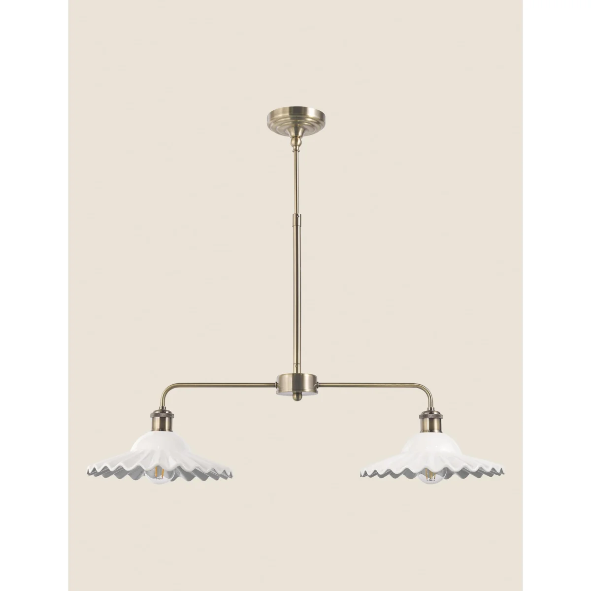 Laura Ashley Beca Gallery Bar Pendant Light Antique Brass – image 5
