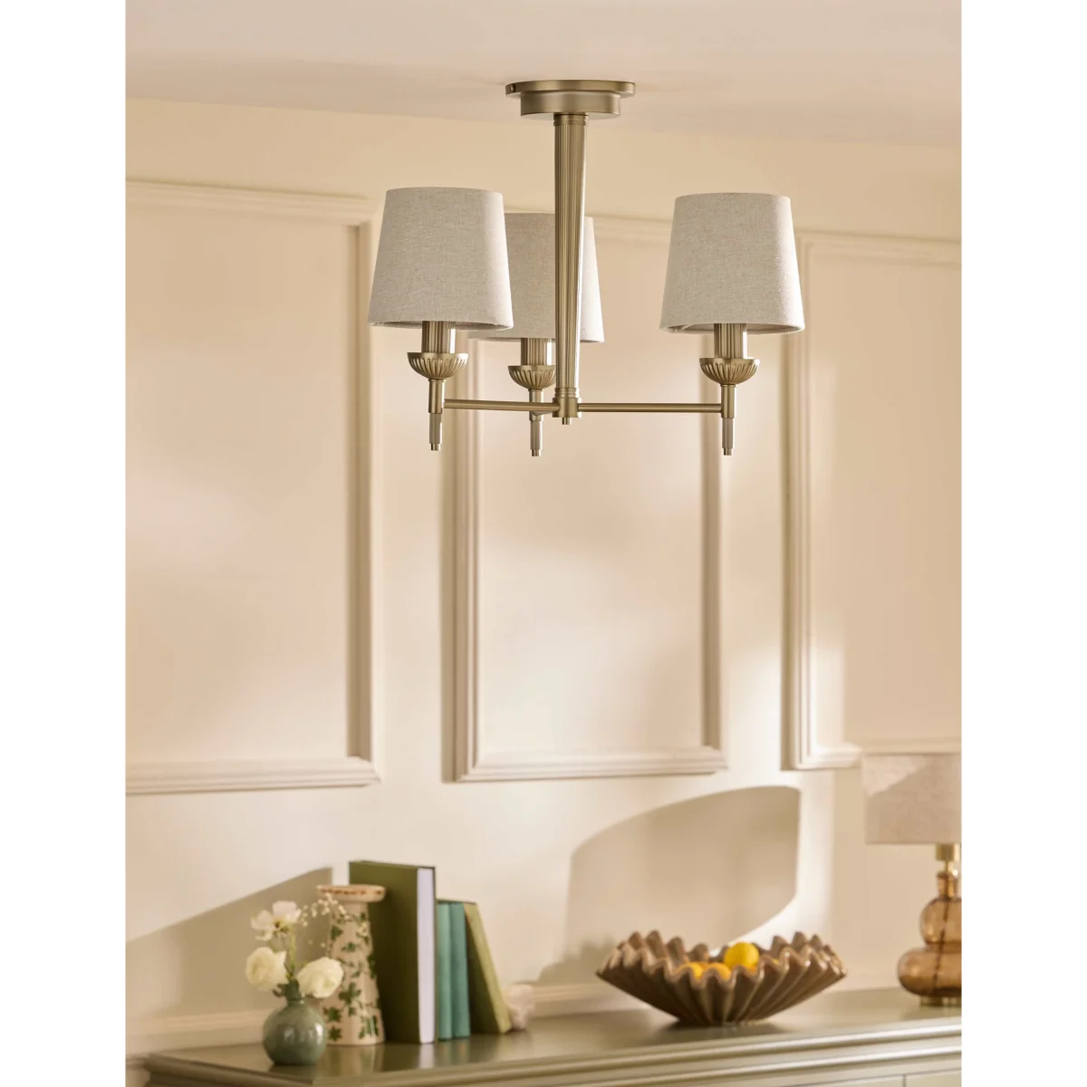 Laura Ashley Sullivan Multi Ceiling Light Champagne – image 3