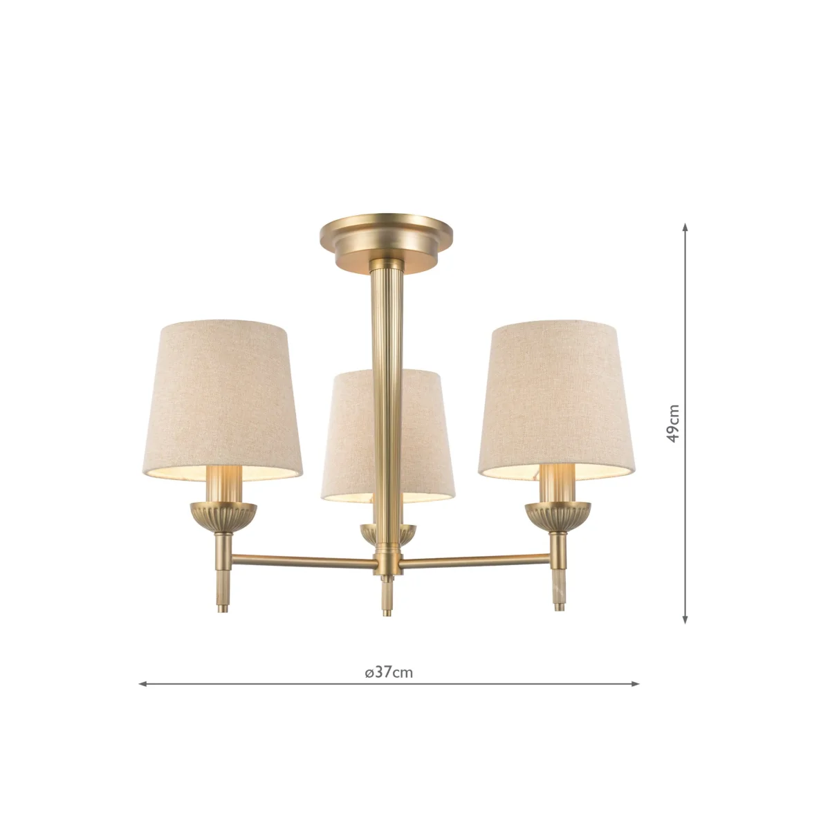 Laura Ashley Sullivan Multi Ceiling Light Champagne – image 5