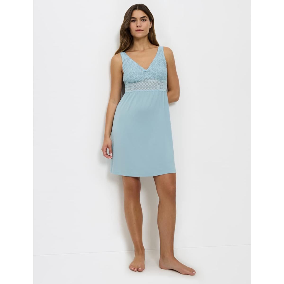 Triumph Women's Aura Spotlight Lace Short Nightdress - 12 - Light Blue, Light Blue – image 3