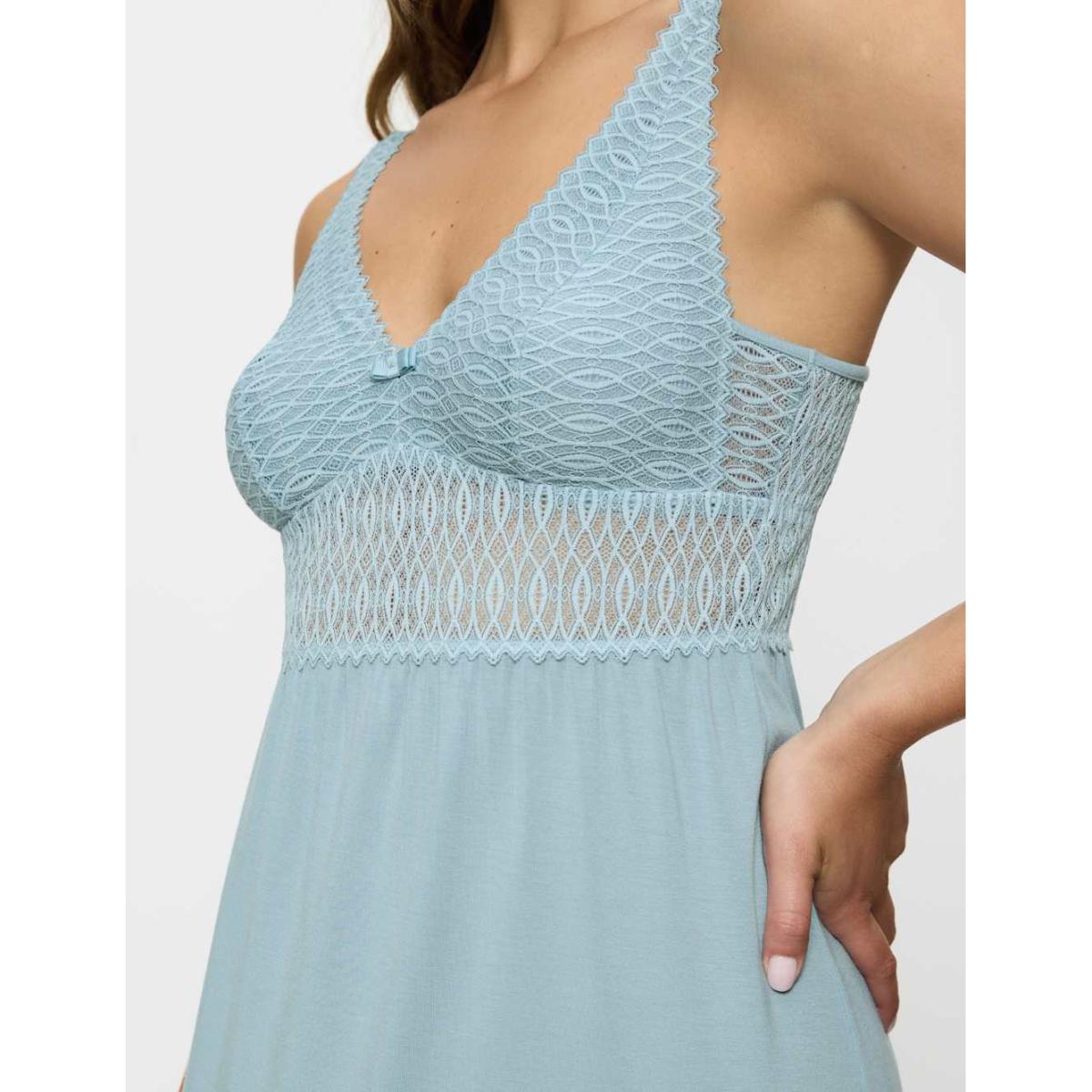 Triumph Women's Aura Spotlight Lace Short Nightdress - 12 - Light Blue, Light Blue – image 4