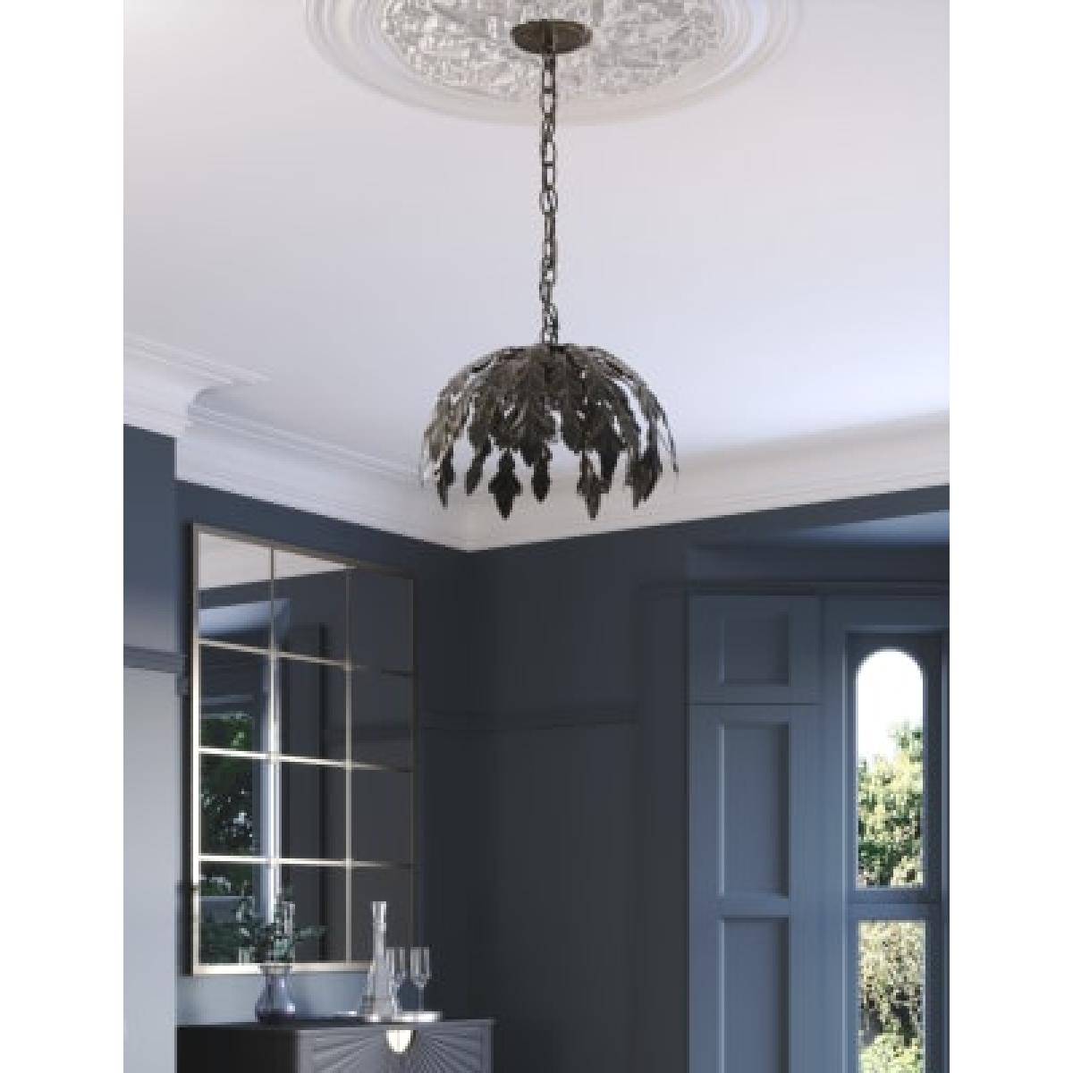 M&S Leaf Pendant Light - Antique Brass, Antique Brass – image 7