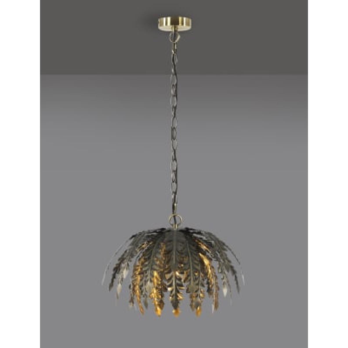 M&S Leaf Pendant Light - Antique Brass, Antique Brass – image 8