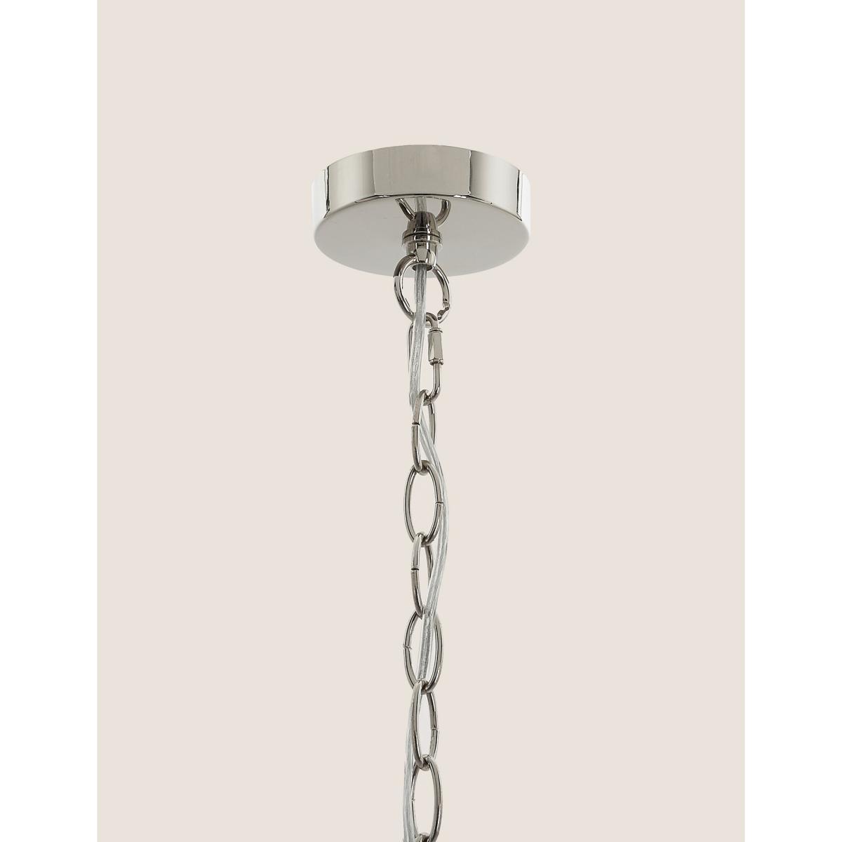 M&S Elizabeth 5 Light Pendant Light - Silver, Silver – image 4