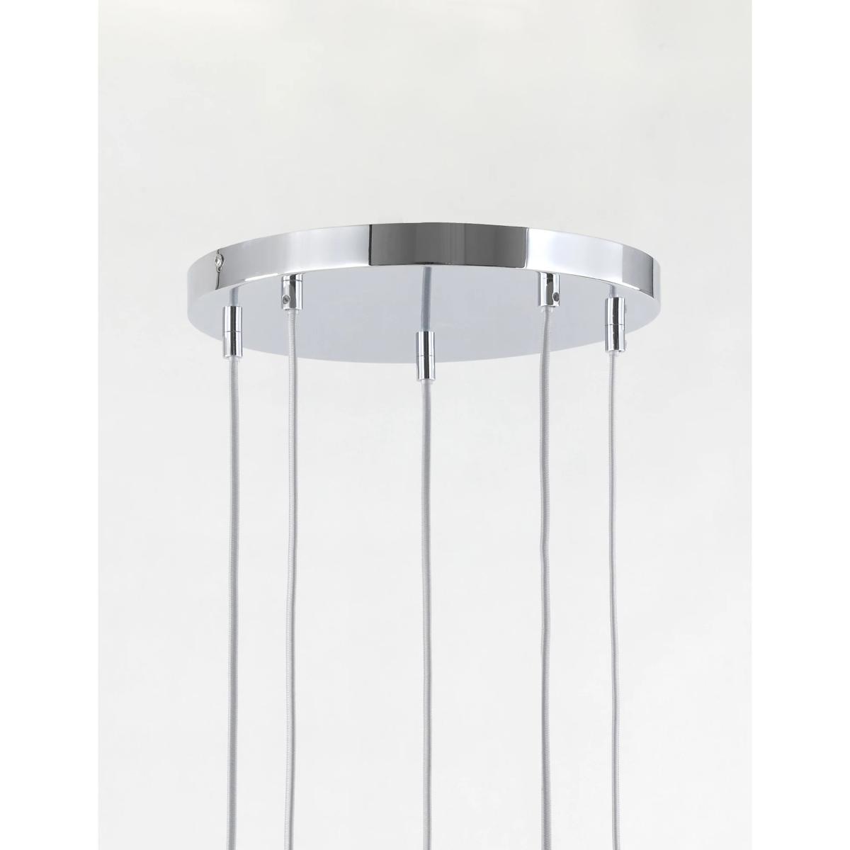 M&S Glass Cluster Ceiling Light - Chrome, Chrome – image 5
