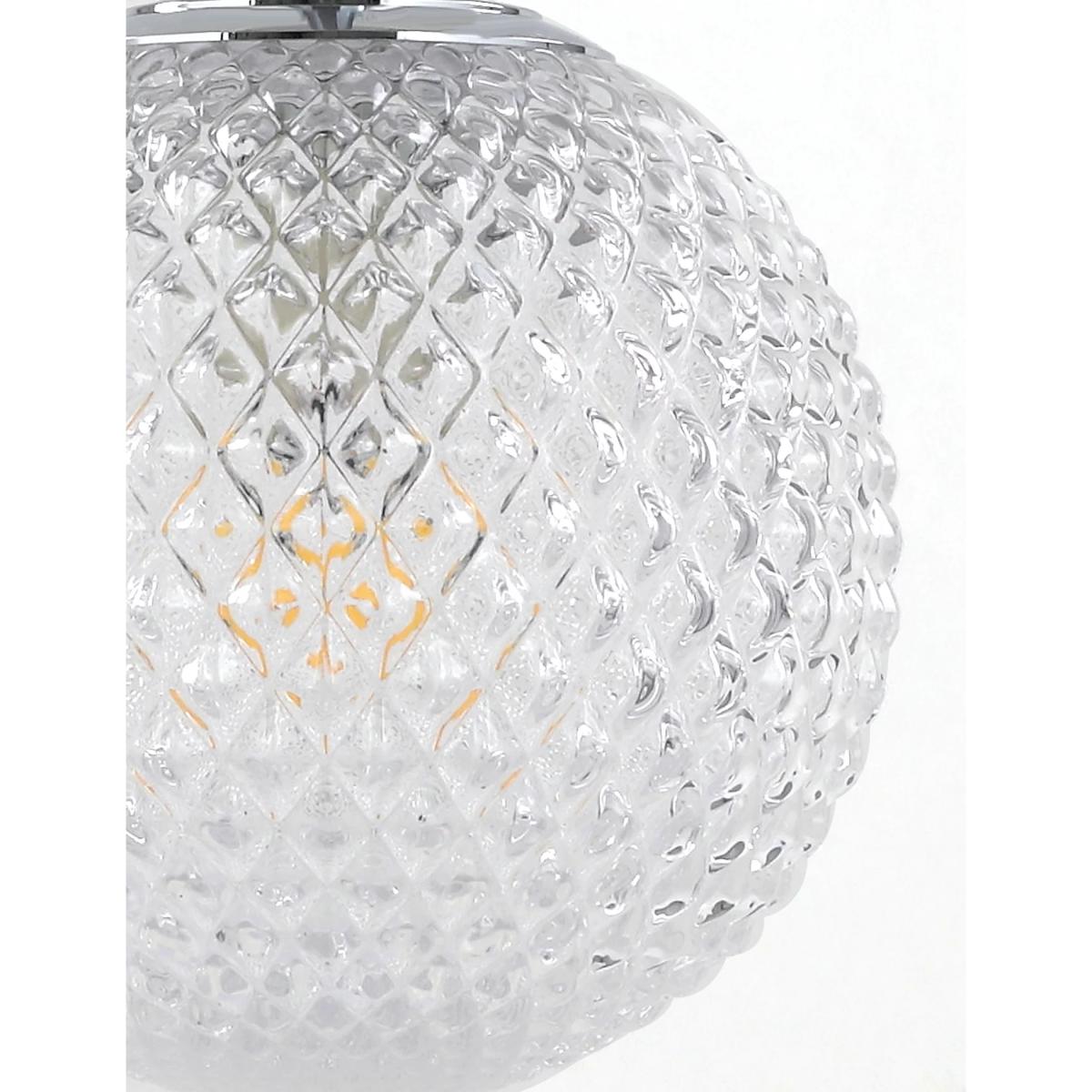 M&S Glass Cluster Ceiling Light - Chrome, Chrome – image 6