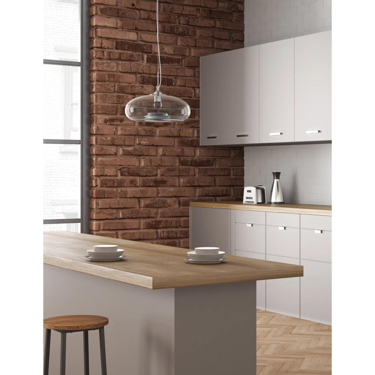 M&S Olsen Large Pendant Light - Silver, Silver – image 3