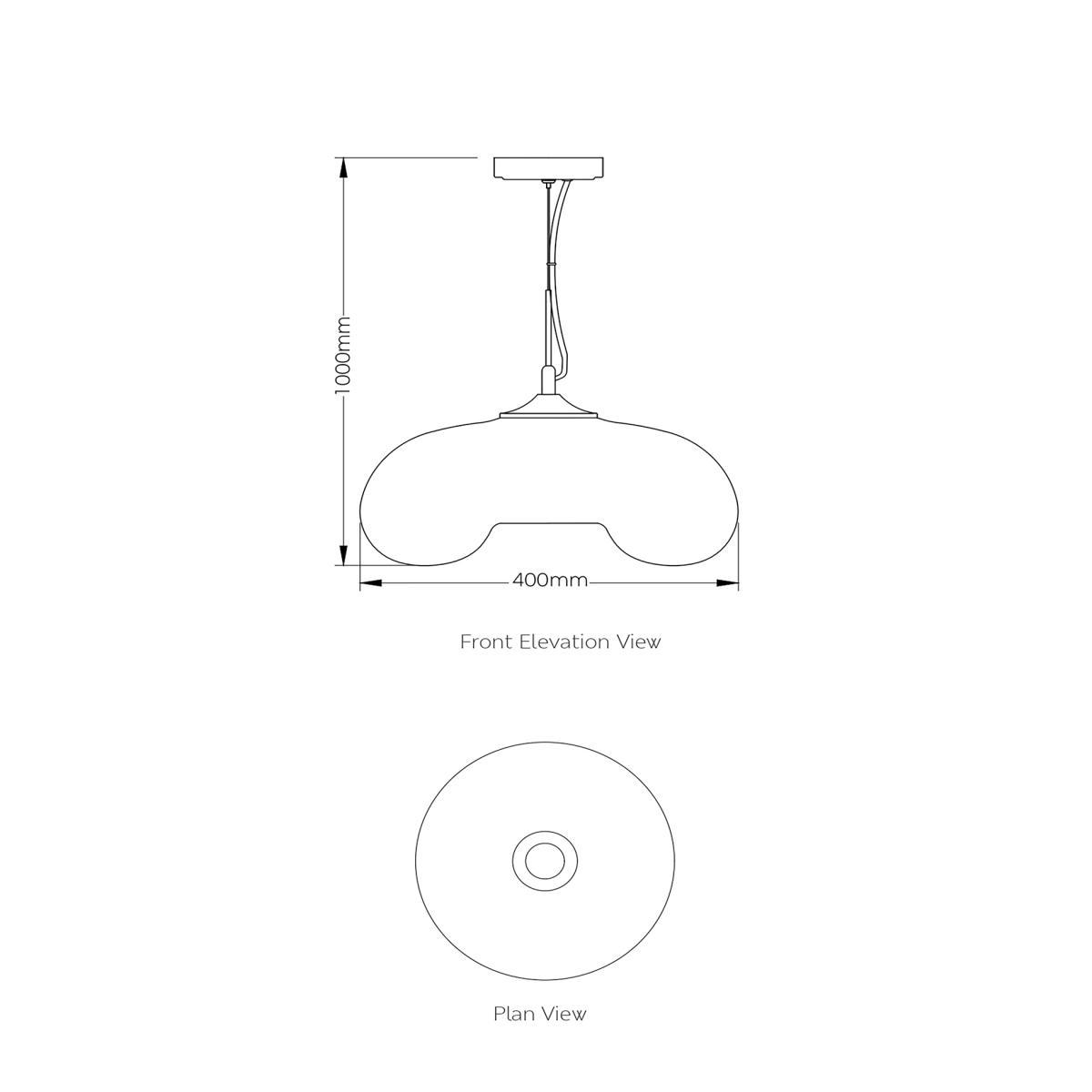M&S Olsen Large Pendant Light - Silver, Silver – image 6