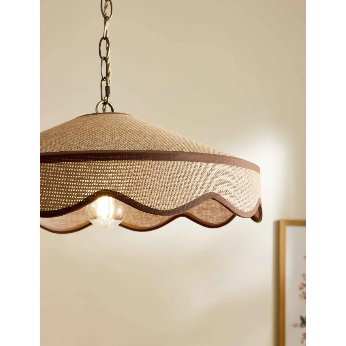Laura Ashley Buckenham Pendant Light Dark Brown – image 3
