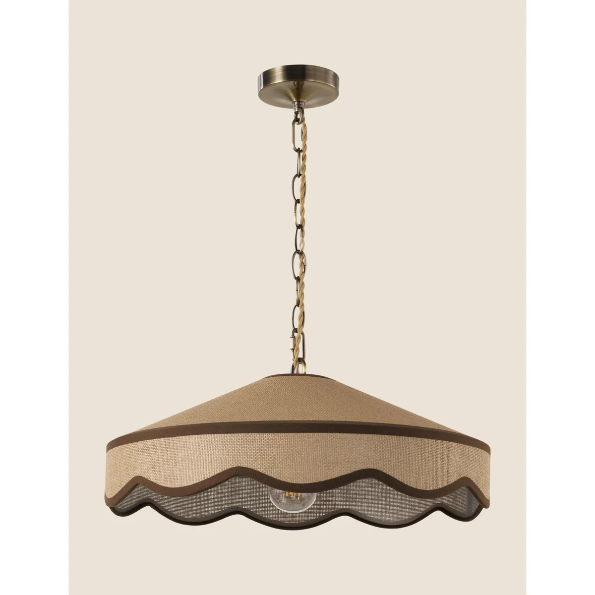 Laura Ashley Buckenham Pendant Light Dark Brown – image 4