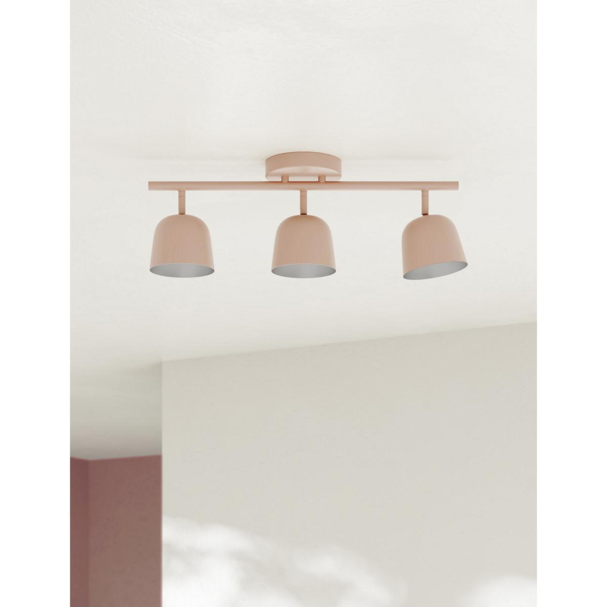 M&S Finn Scandi Metal 3 Flush Ceiling Light - Blush, Blush,Grey,Black – image 3