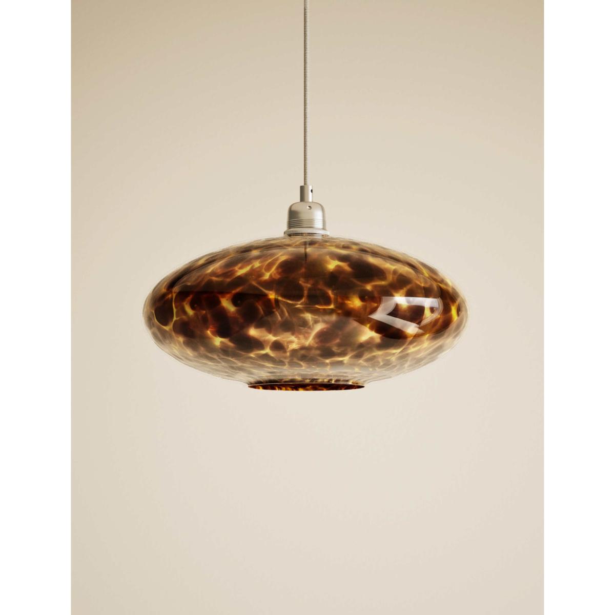 M&S Collection Glass Tortoise Shell Easy Fit Shade - Brown, Brown – image 3