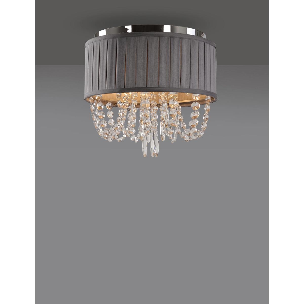 M&S  Arianne Flush Ceiling Light - Grey Mix, Grey Mix – image 3
