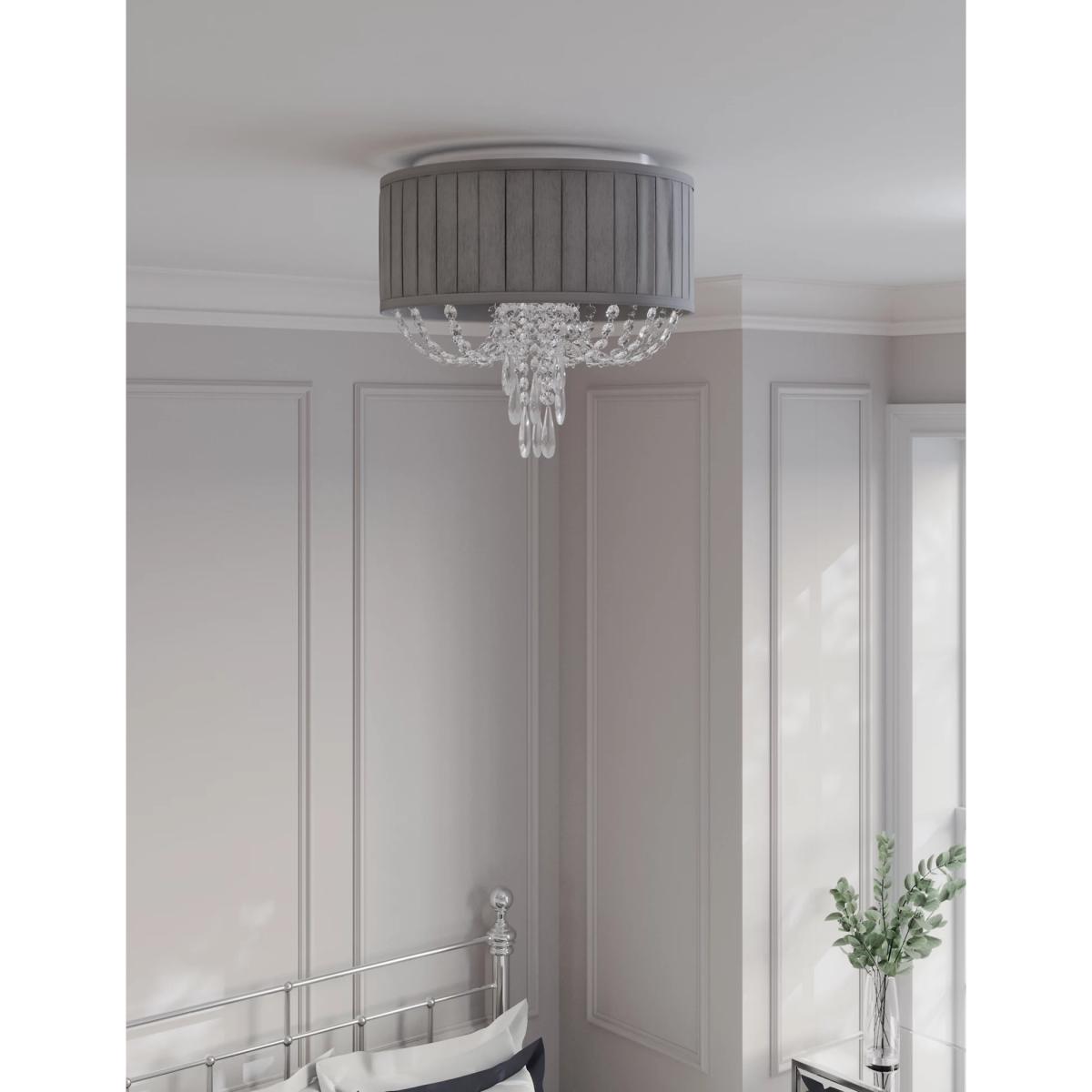 M&S  Arianne Flush Ceiling Light - Grey Mix, Grey Mix – image 4