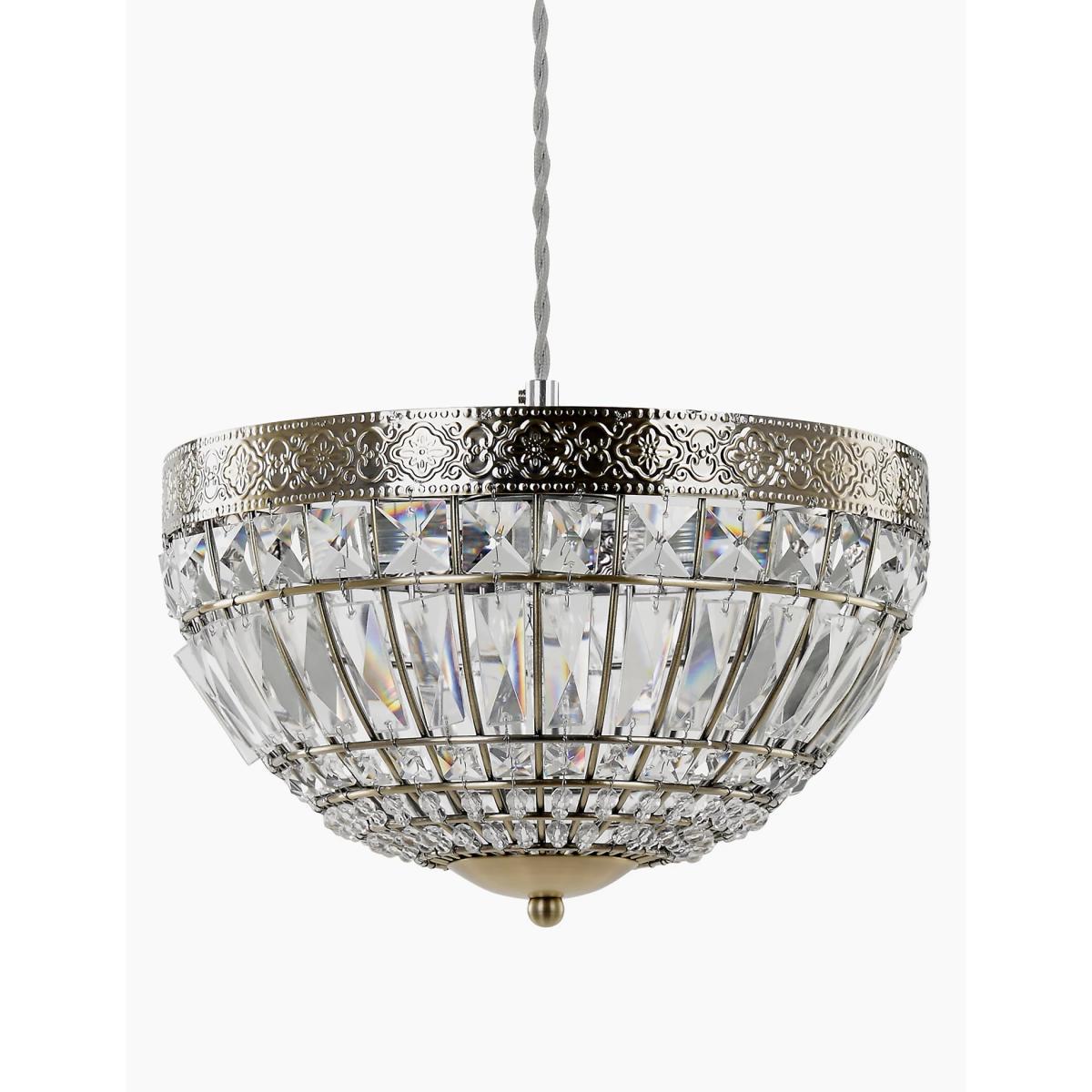 M&S Gem Ball Ceiling Light - Antique Brass, Antique Brass – image 2