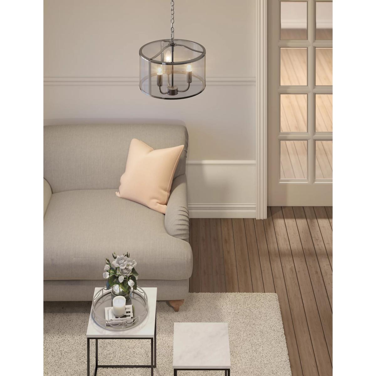M&S Elizabeth Pendant Light - Silver, Silver – image 2