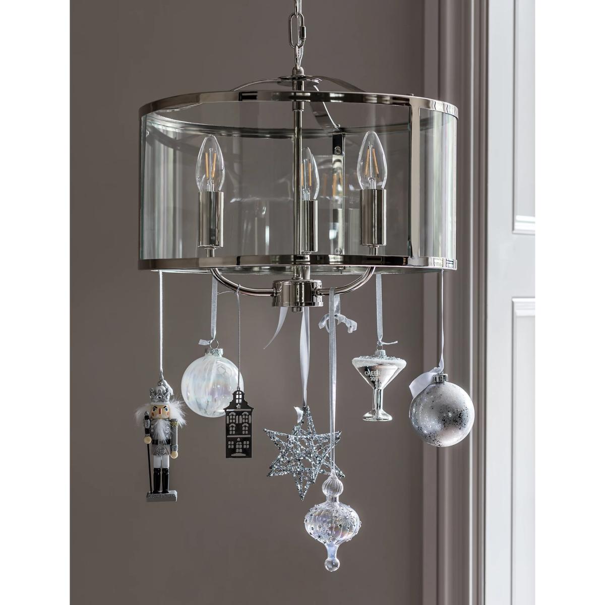 M&S Elizabeth Pendant Light - Silver, Silver – image 6