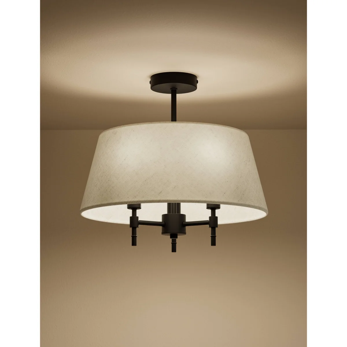 M&S Flush Ceiling Light Black – image 2