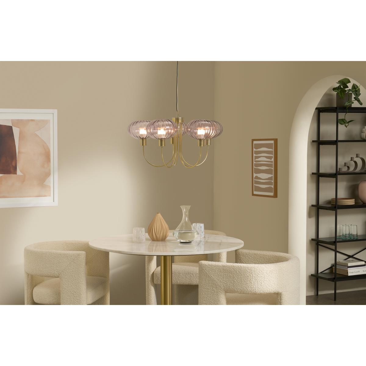 Tilbury Chandelier Pendant, Pink – image 3